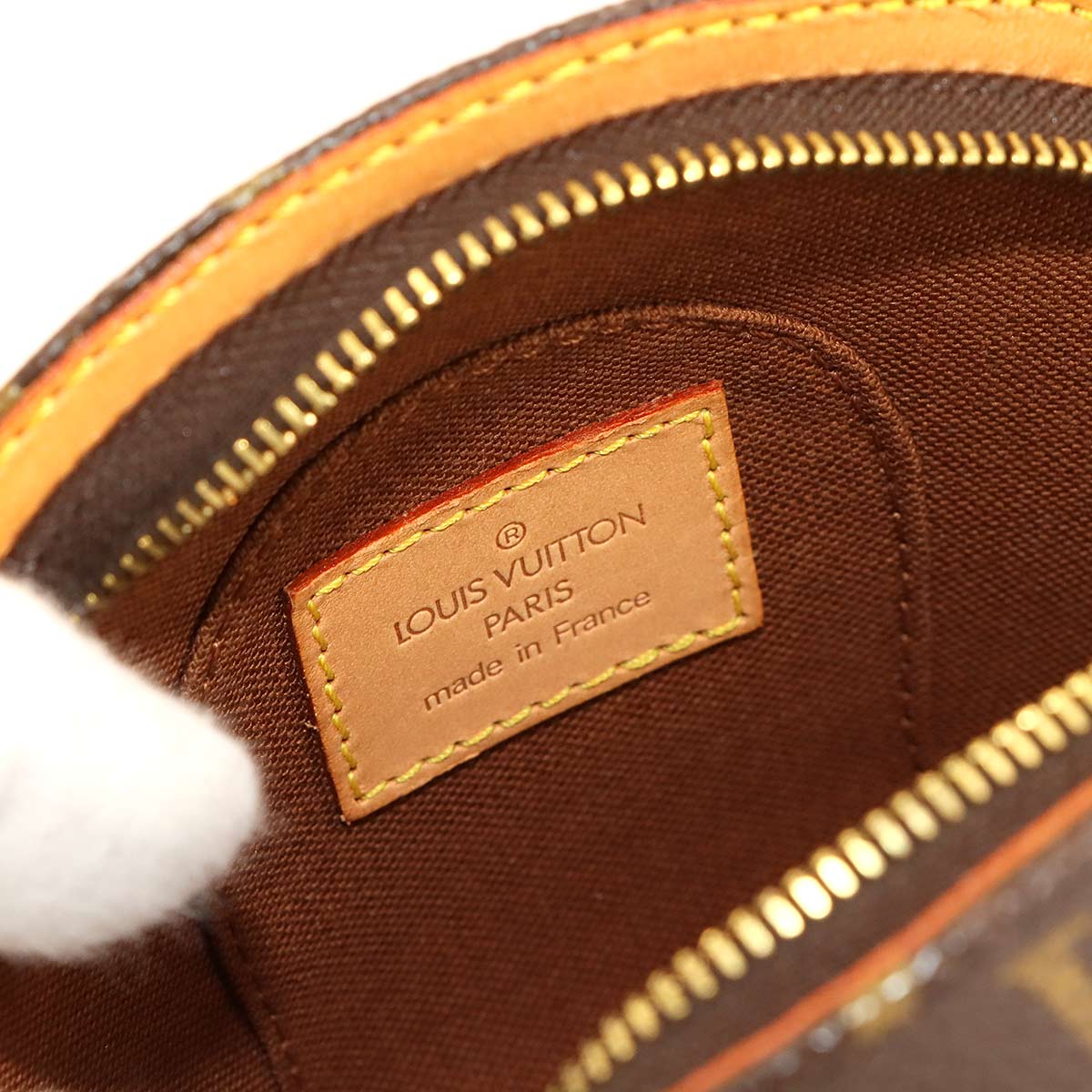 Monogram Mini Elipse Pouch Clutch Bag Brown M51129