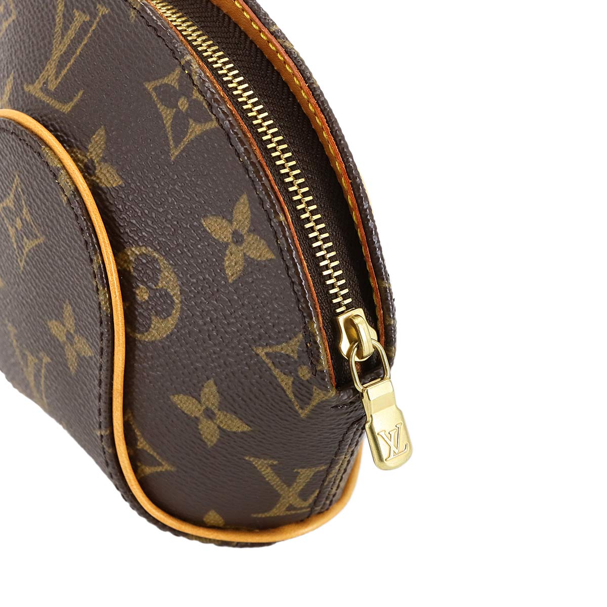 Monogram Mini Elipse Pouch Clutch Bag Brown M51129