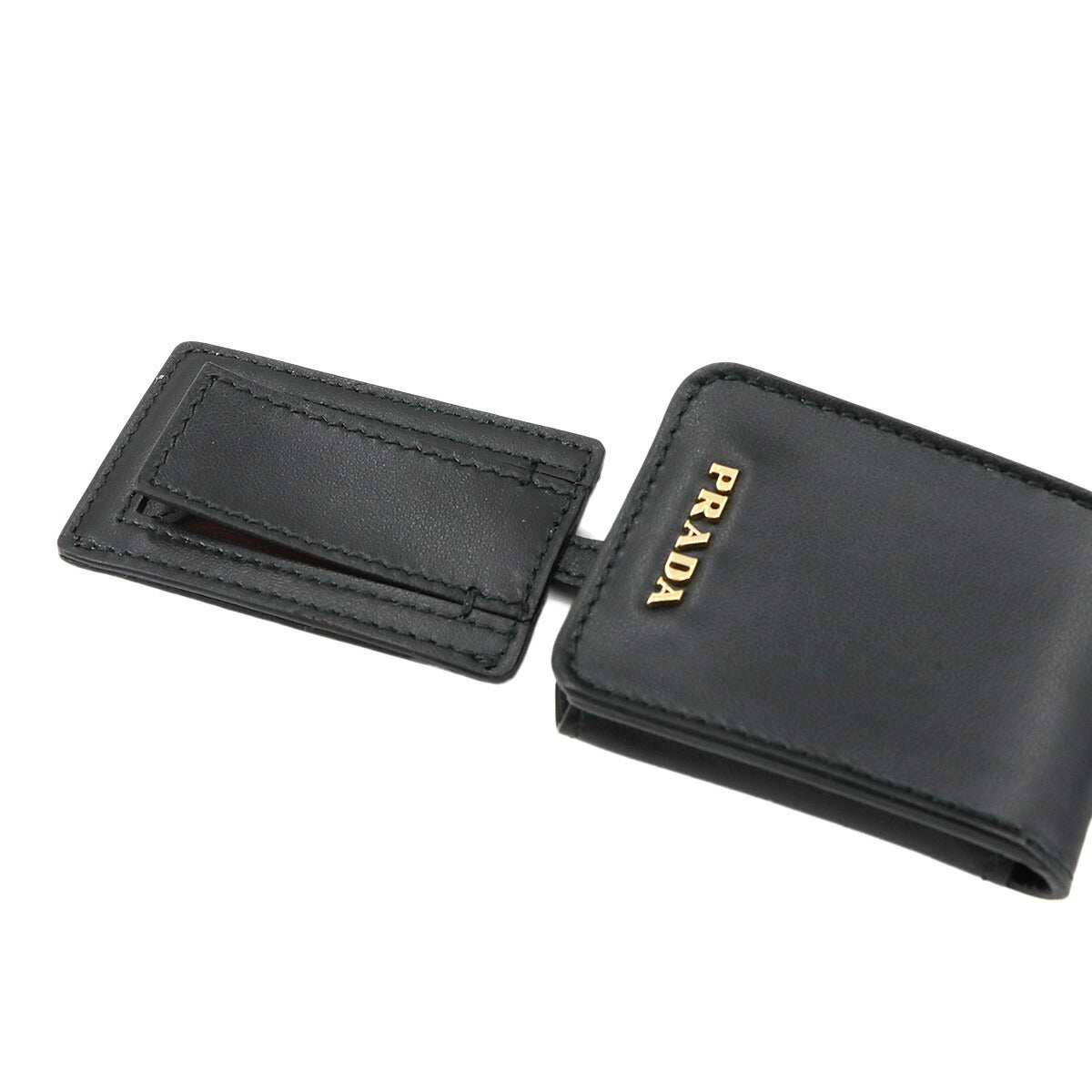 Matine 2way Shoulder Bag Saffiano Leather Nero 1BA251 Purse