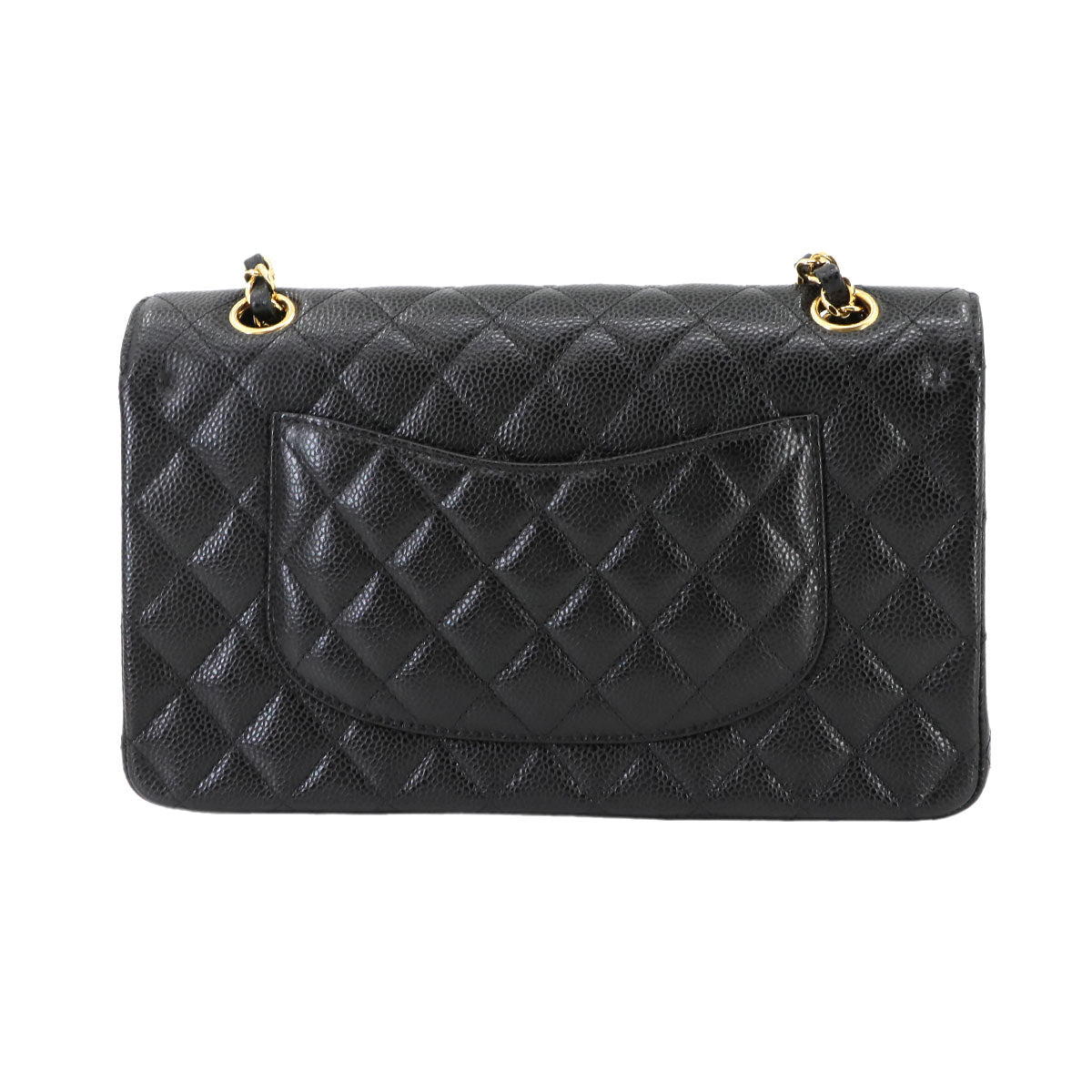 Matelasse 25 Chain Shoulder Bag Leather Black A01112