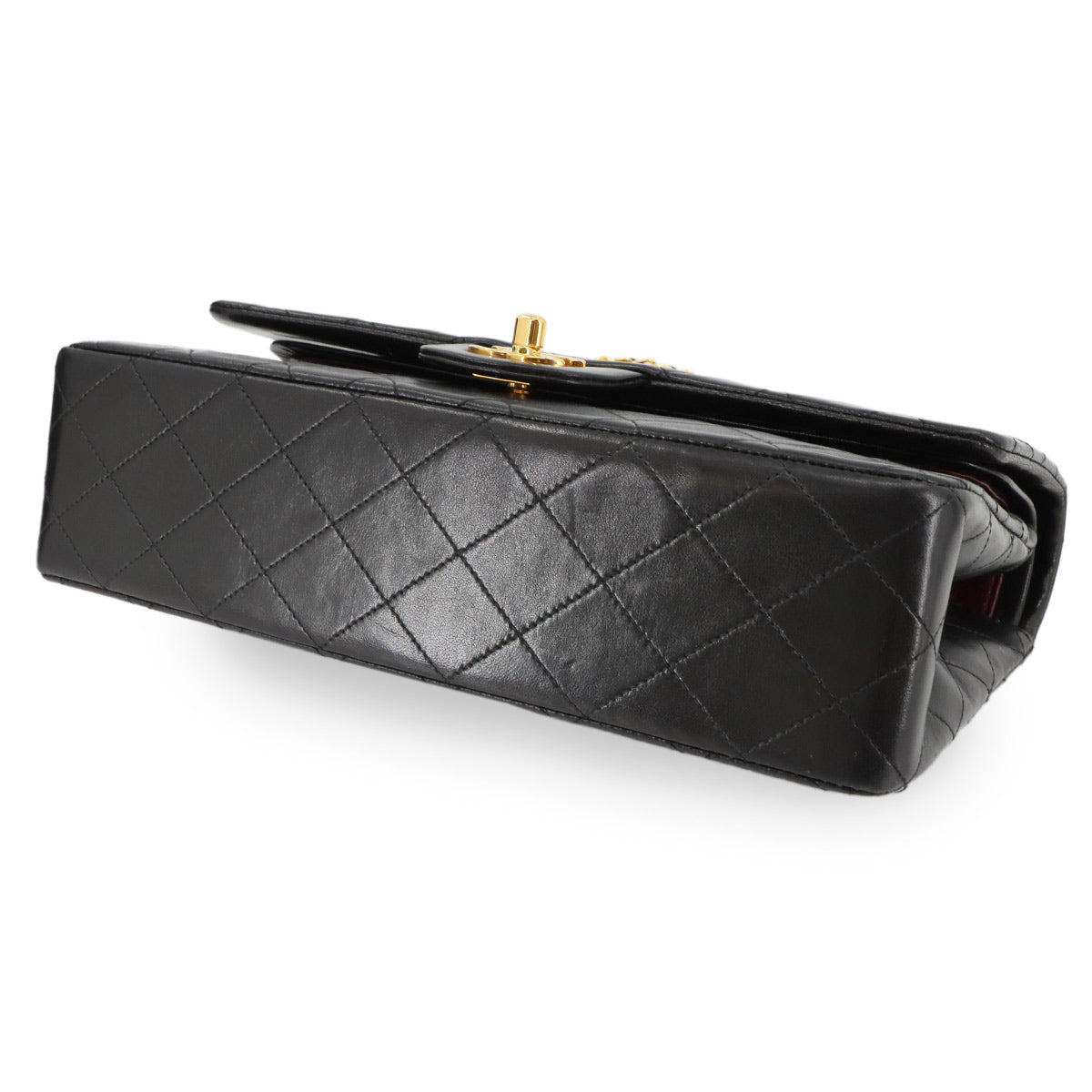 Matelasse 25 Chain Shoulder Bag Leather Black A01112 11.12