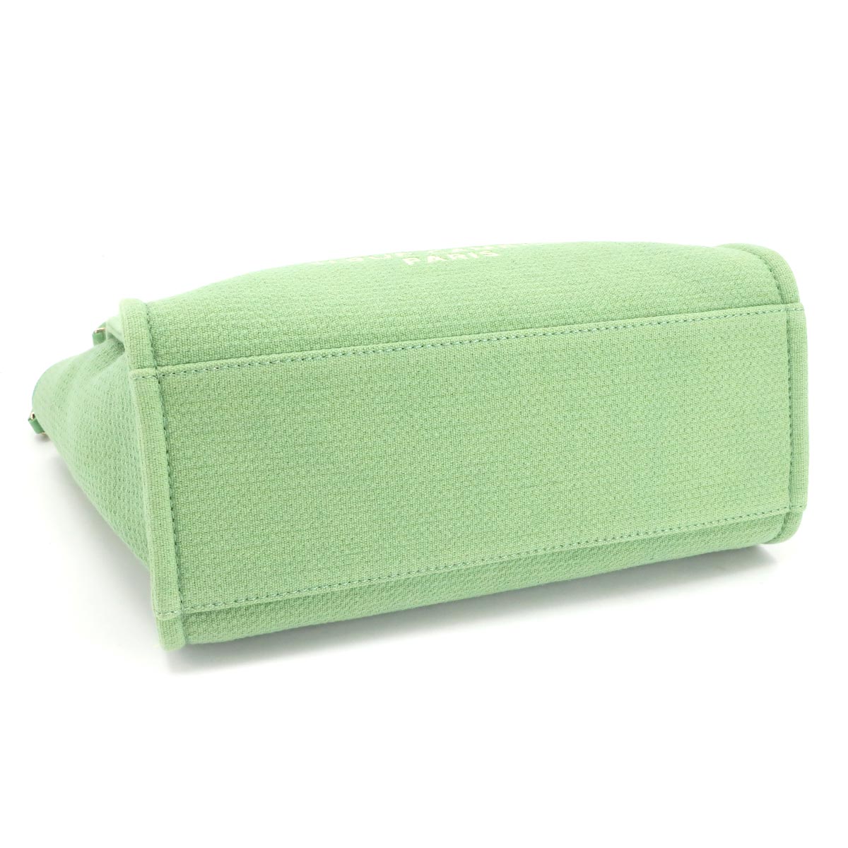 Deauville Small Shopping Tote Chain Shoulder Bag Green AS3257