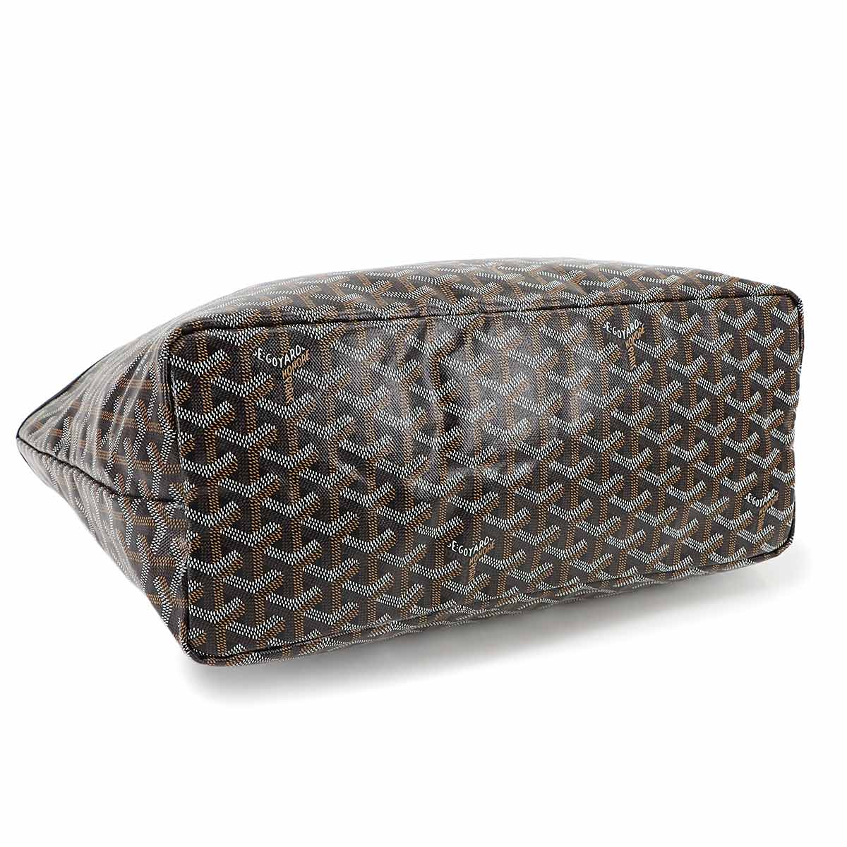 Saint Louis PM Tote Bag PVC Leather Black Herringbone Unisex