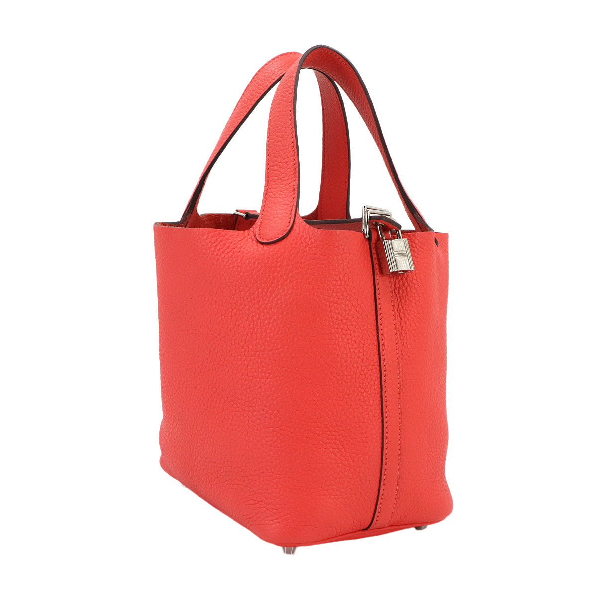 Picotin Lock PM Hand Bag Taurillon Clemence Rose Jaipur