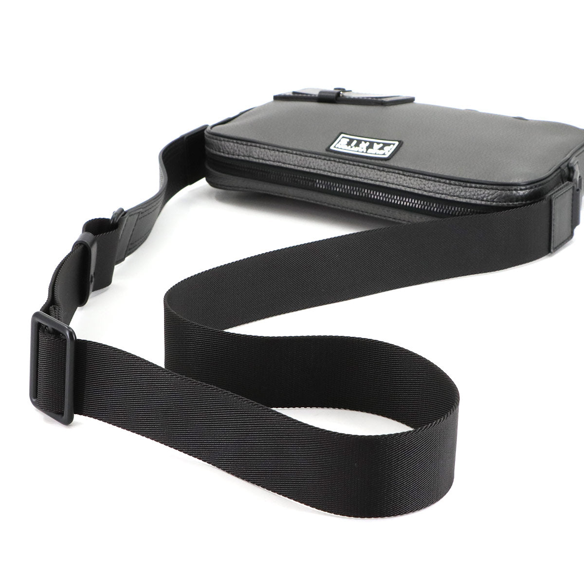 Alpha Messenger Shoulder Bag Leather Gray M52767