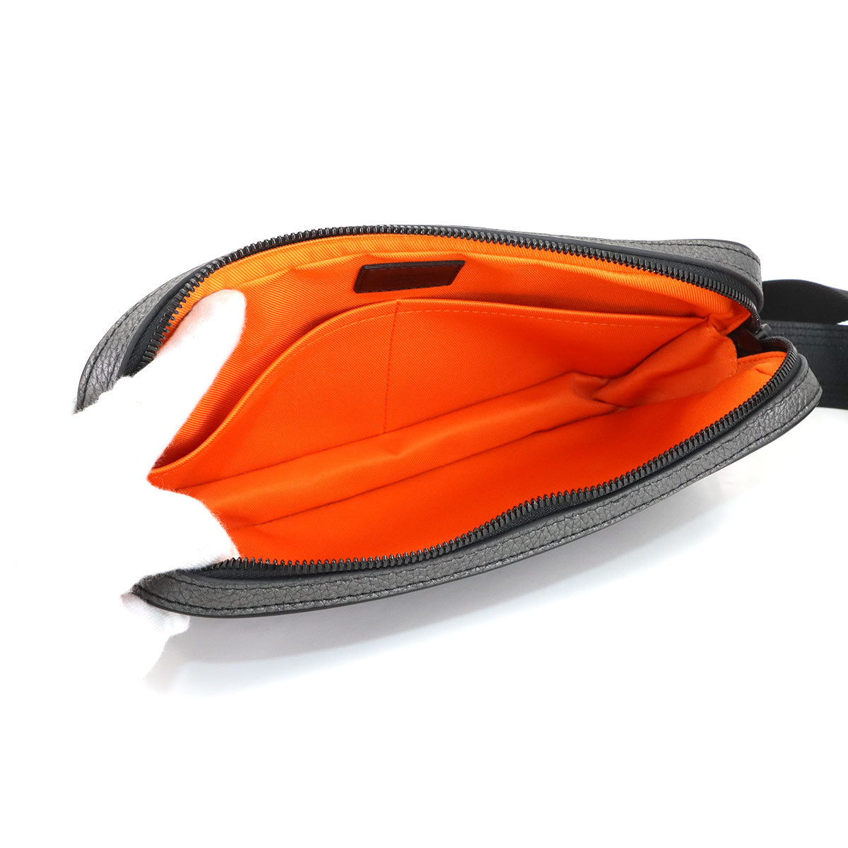 Alpha Messenger Shoulder Bag Leather Gray M52767