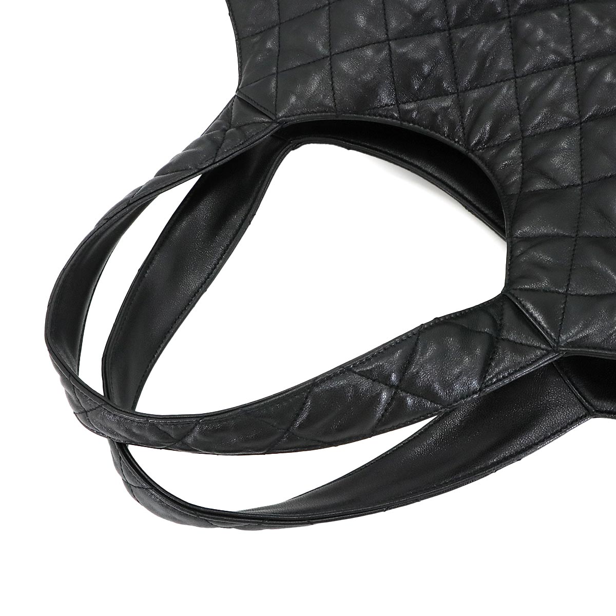 PARIS Icare Maxi Shopping Tote Bag Leather Black 698651