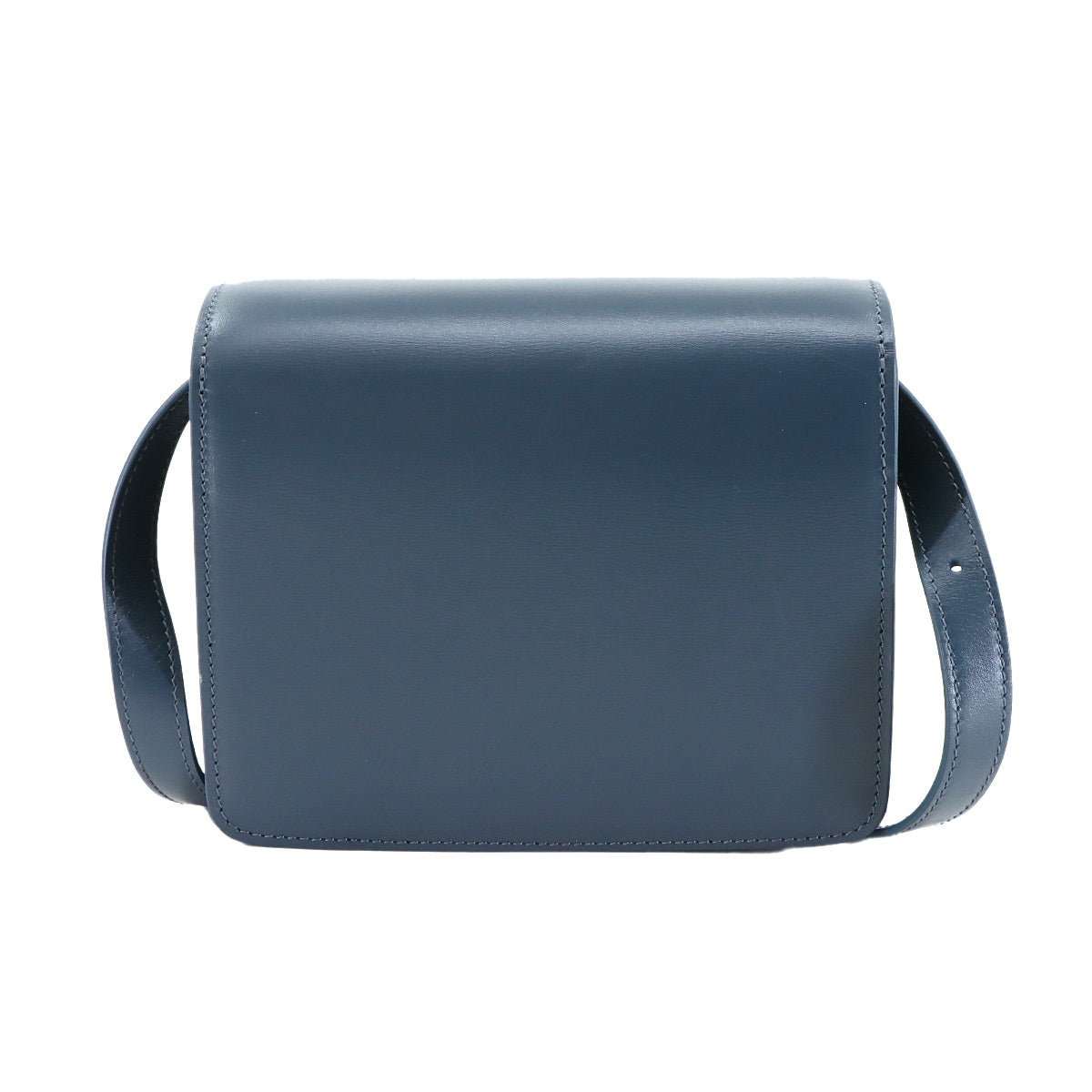 CELINE Classic Box Small Shoulder Bag Leather Petrol 189183 Purse