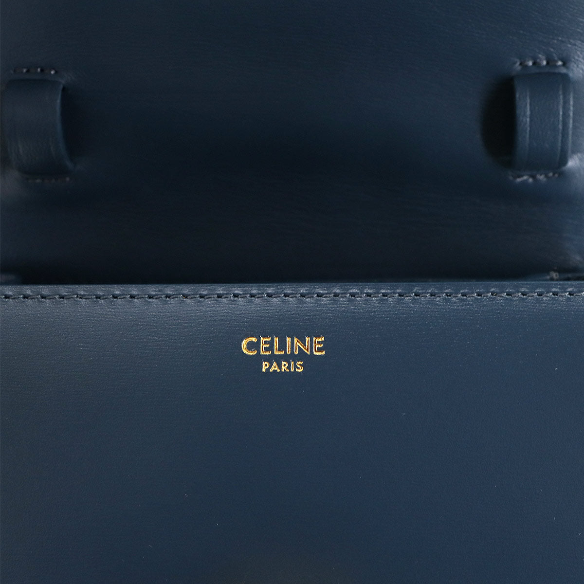 CELINE Classic Box Small Shoulder Bag Leather Petrol 189183 Purse