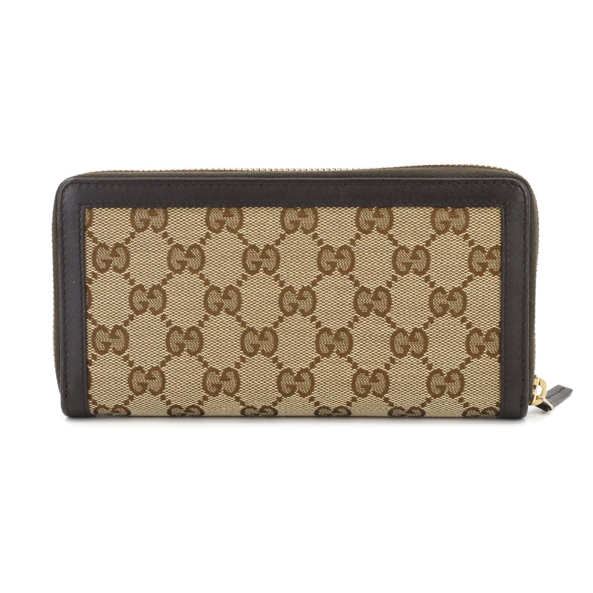 Sukey Interlocking G Zipped Around Long Wallet Beige 308012