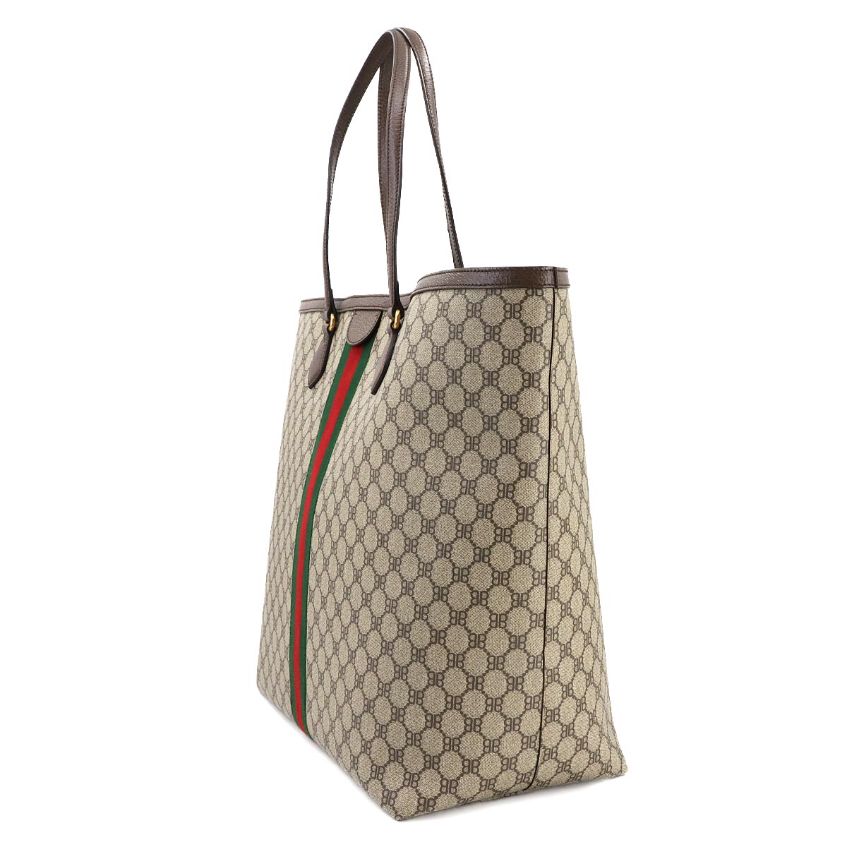 GUCCI The Hacker Large Tote Bag PVC Leather Beige 680127