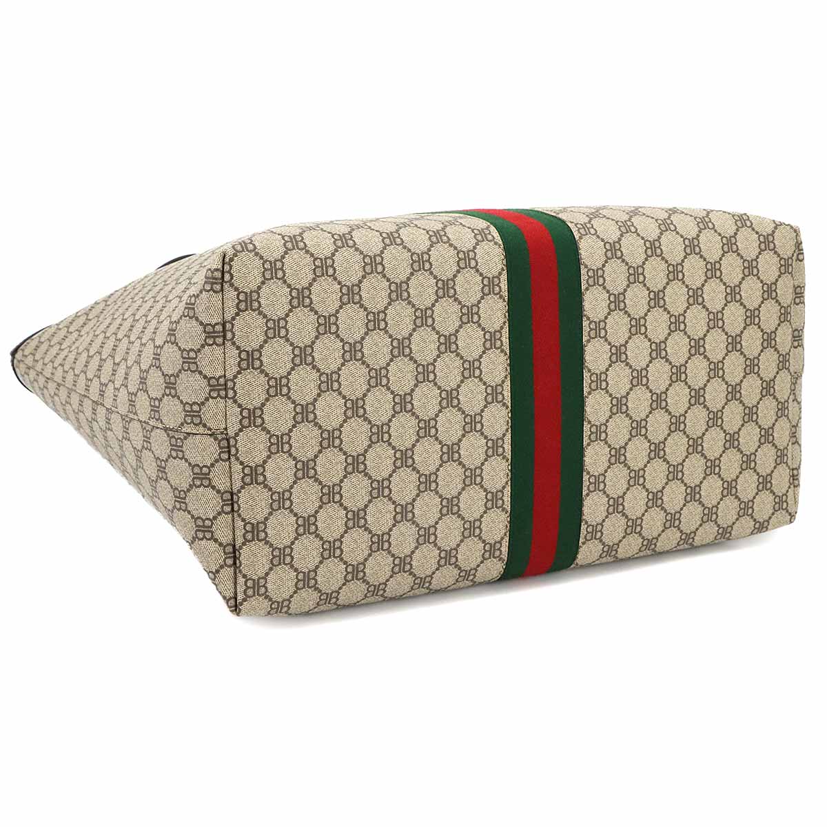 GUCCI The Hacker Large Tote Bag PVC Leather Beige 680127