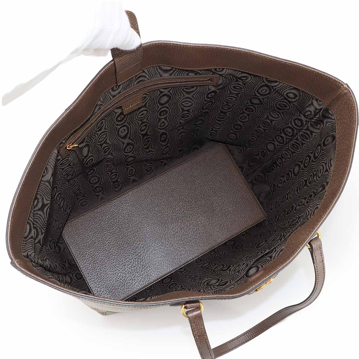 GUCCI The Hacker Large Tote Bag PVC Leather Beige 680127