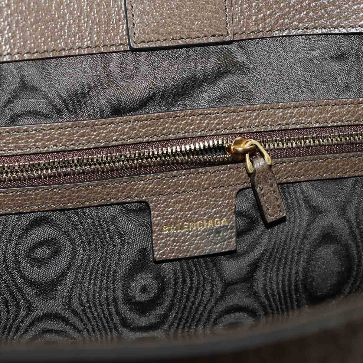 GUCCI The Hacker Large Tote Bag PVC Leather Beige 680127