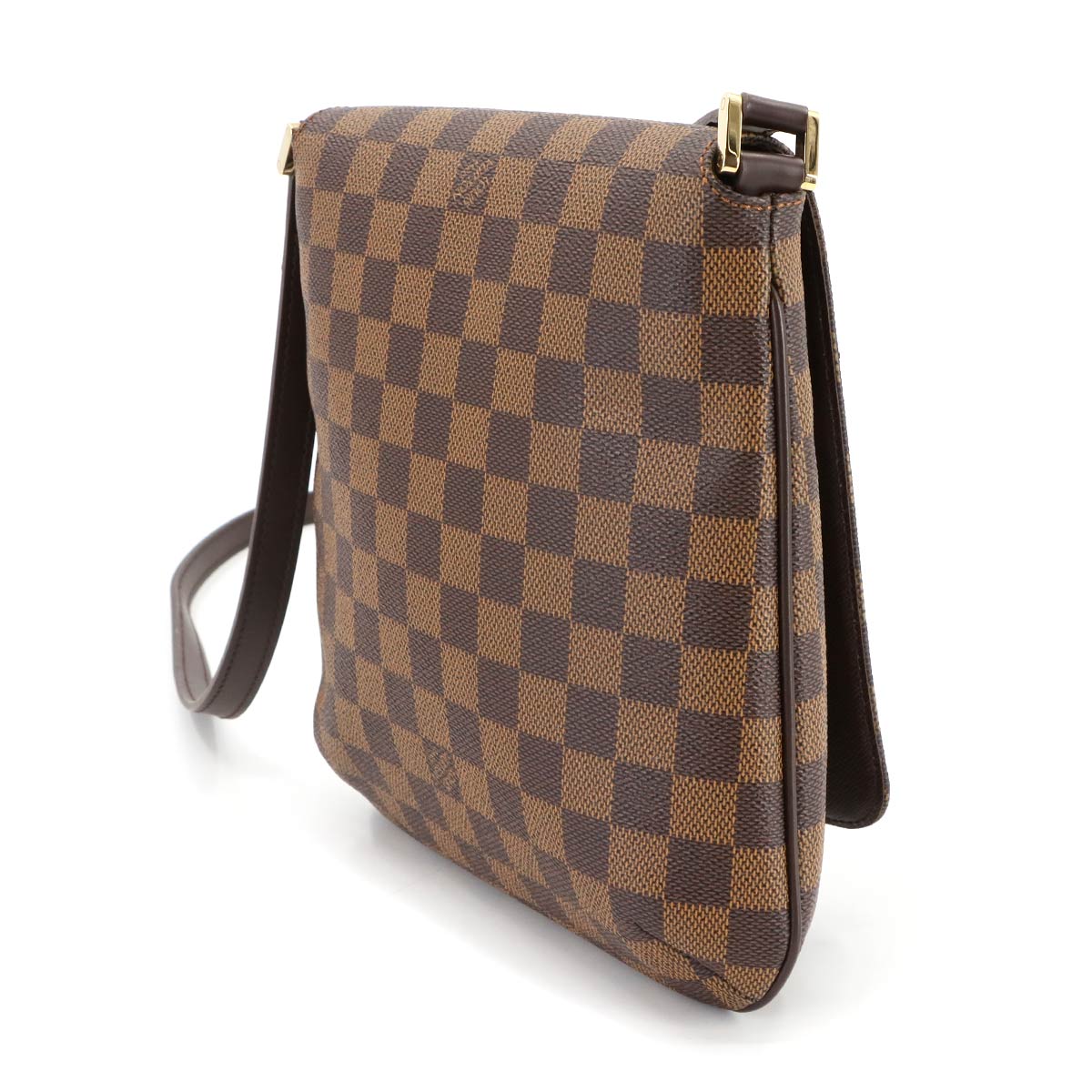 Damier Musette Salsa Long Shoulder Bag Ebene N51300