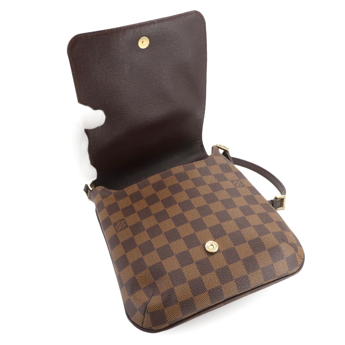 Damier Musette Salsa Long Shoulder Bag Ebene N51300