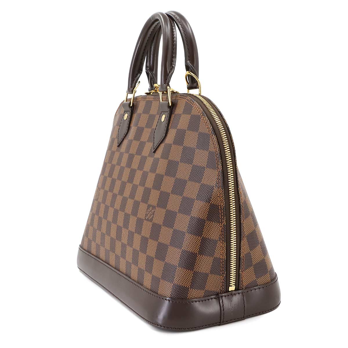Damier Alma PM Hand Bag Ebene Brown N51131 Purse