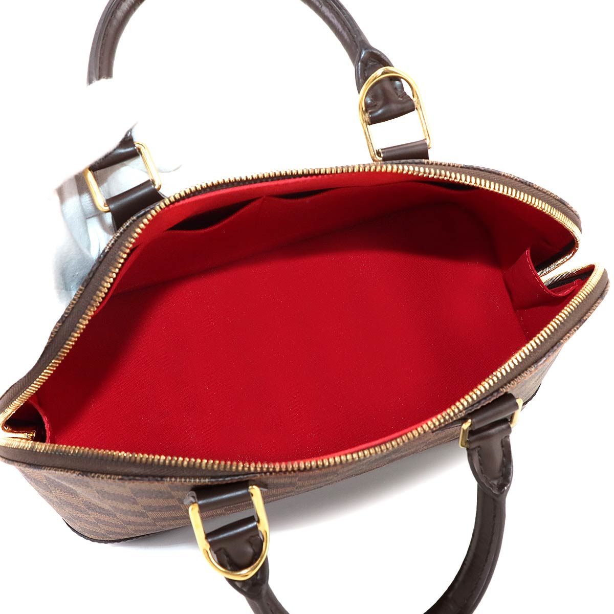 Damier Alma PM Hand Bag Ebene Brown N51131 Purse