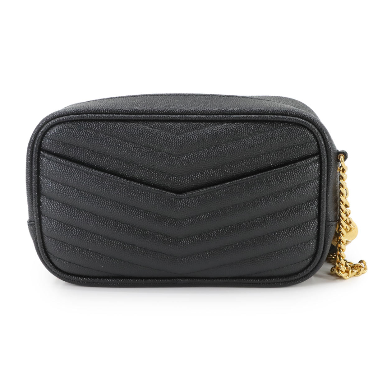 Lou Mini Chain Shoulder Bag Leather Black 618057 Purse