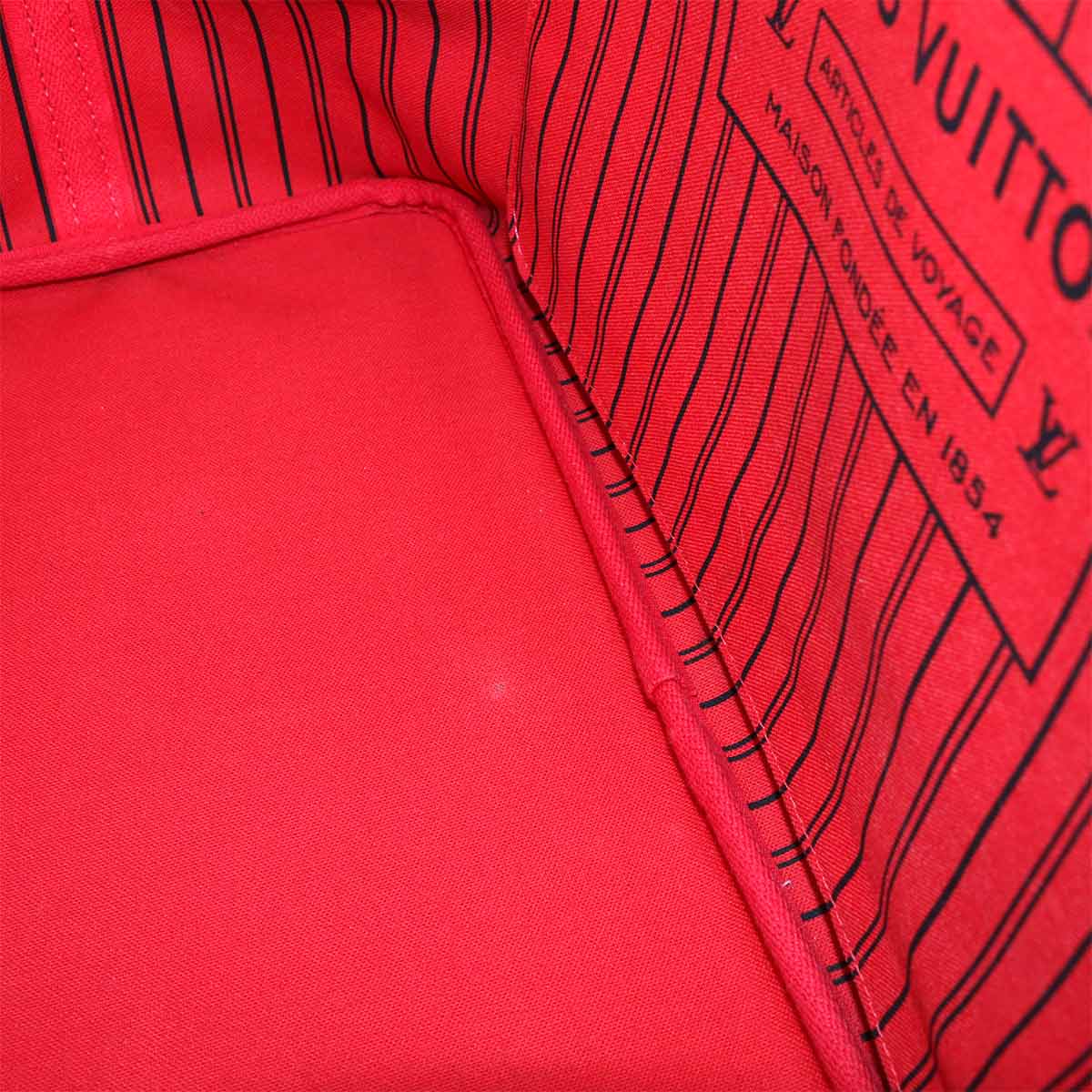 Damier Neverfull GM Tote Bag Ebene Cerise N41357 Purse