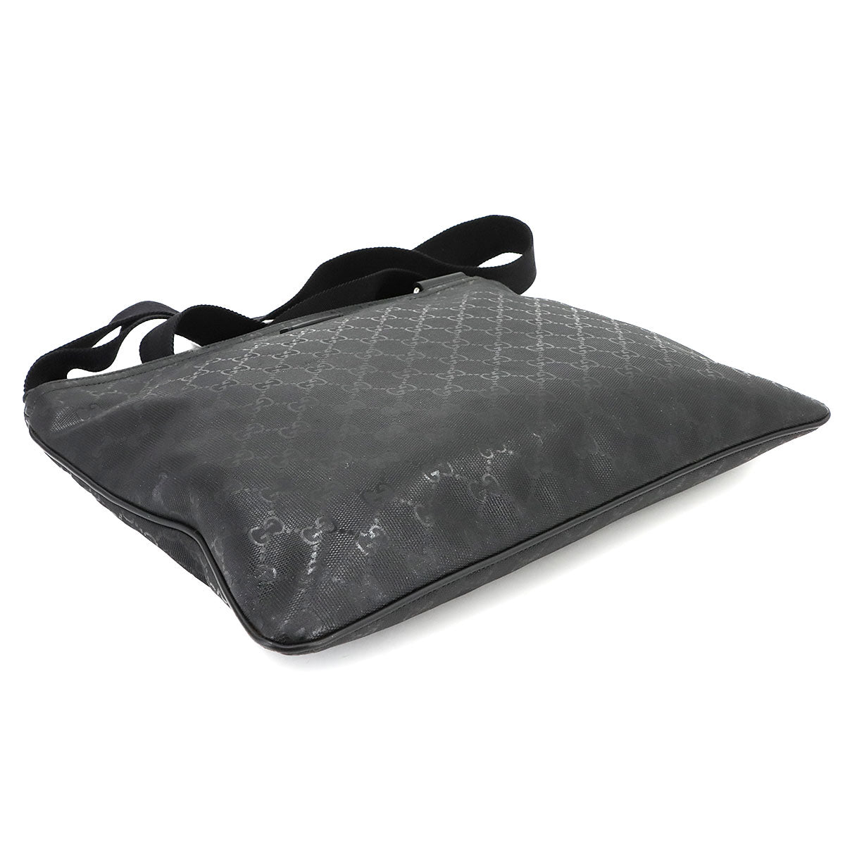 GG Imprime Shoulder Messenger Bag PVC Black 201446 Purse