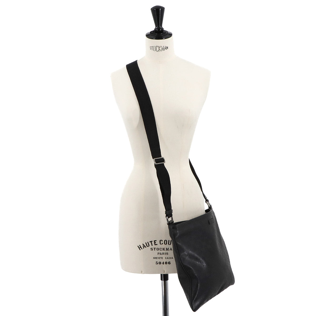 GG Imprime Shoulder Messenger Bag PVC Black 201446 Purse