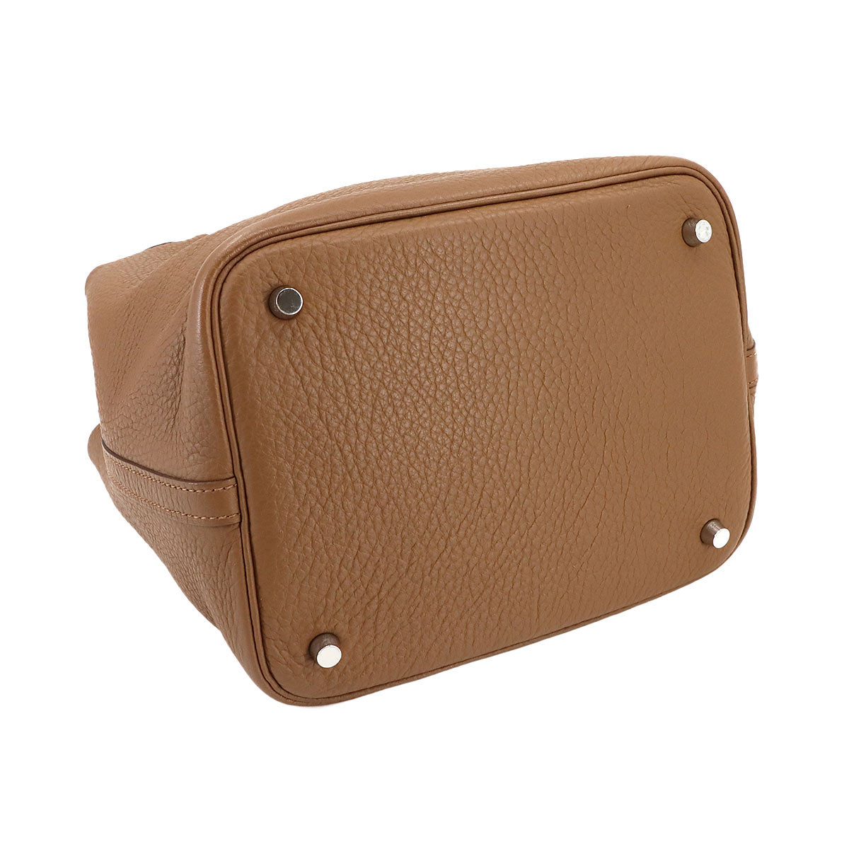 Picotin MM Hand Bag Taurillon Clemence Alezan Purse