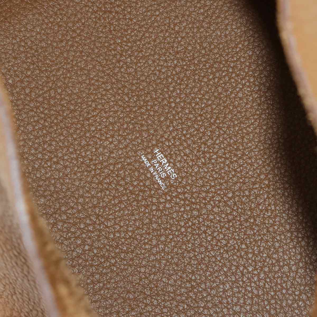 Picotin MM Hand Bag Taurillon Clemence Alezan Purse