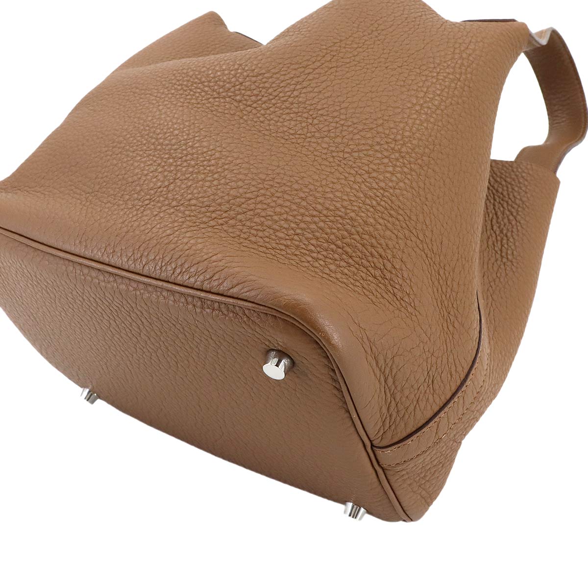 Picotin MM Hand Bag Taurillon Clemence Alezan Purse