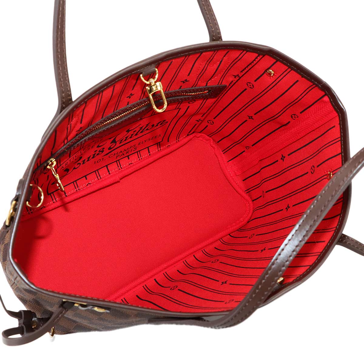 Damier Neverfull PM Tote Bag Ebene N51109 Purse