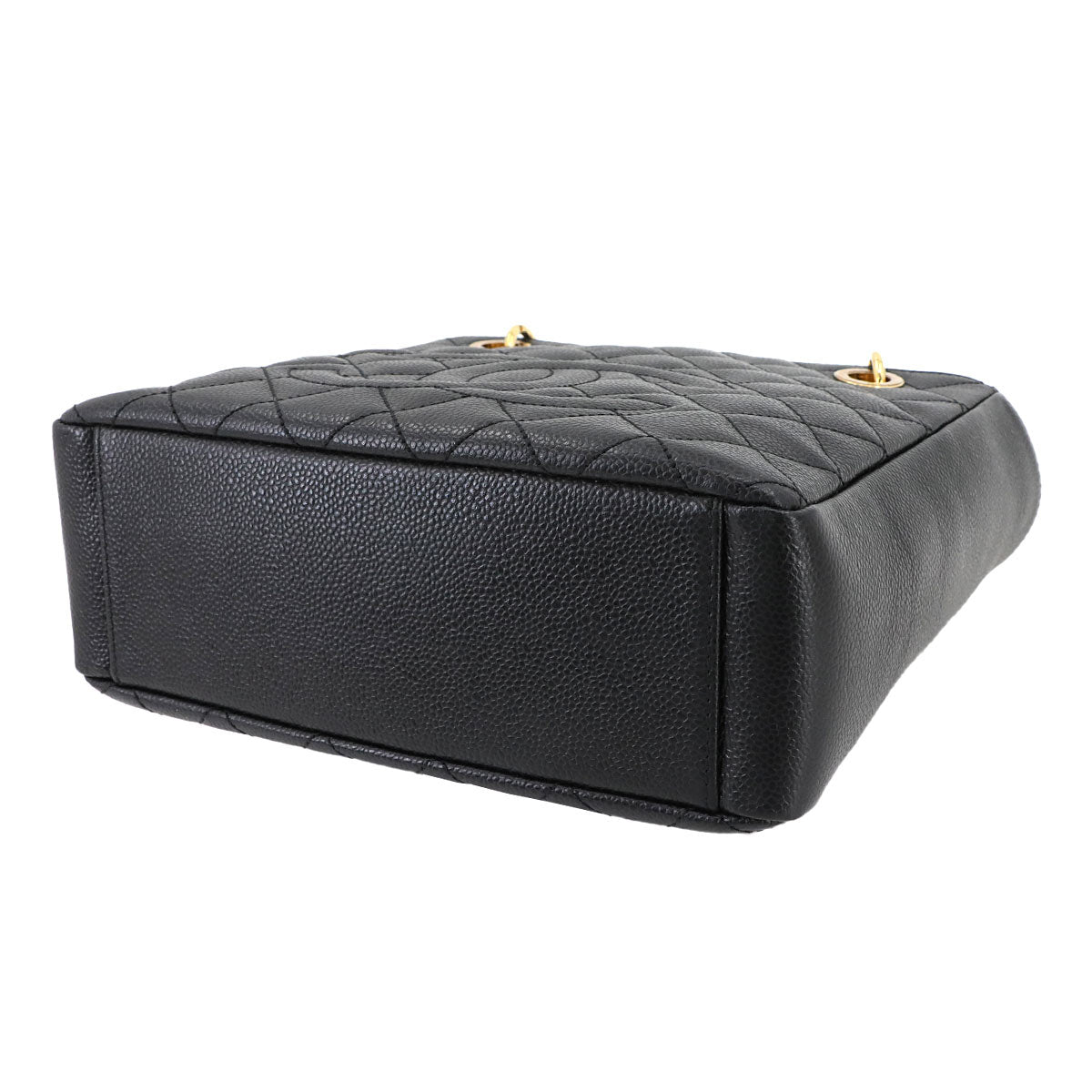 Matelasse PST Chain Tote Bag Leather Black A20994