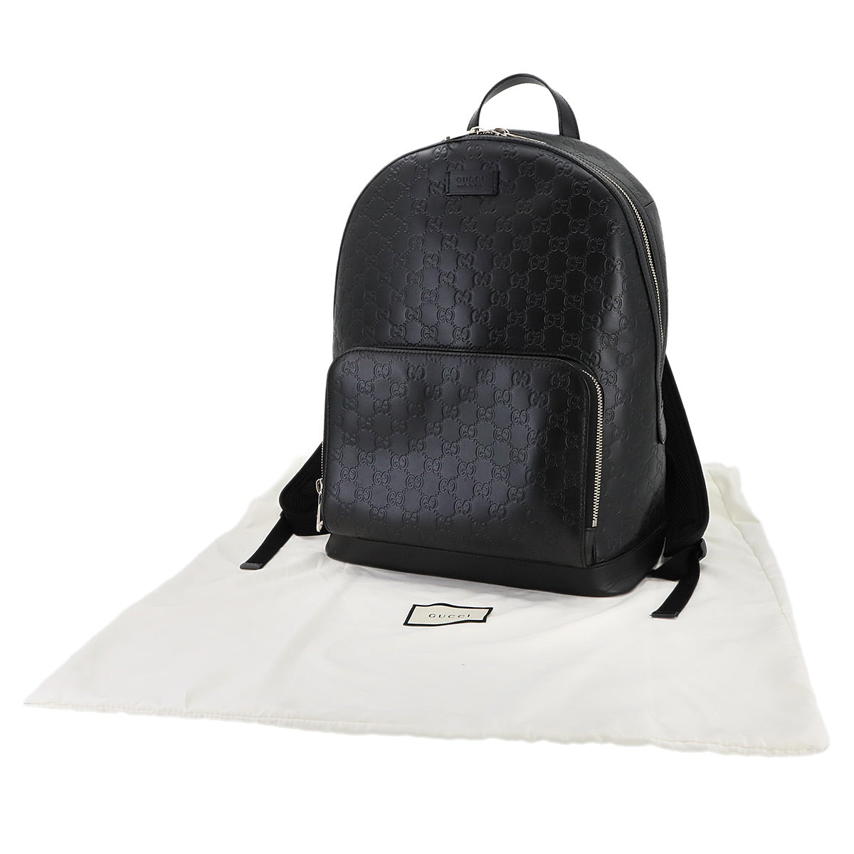 Guccissima Backpack Leather Black 406370 Purse