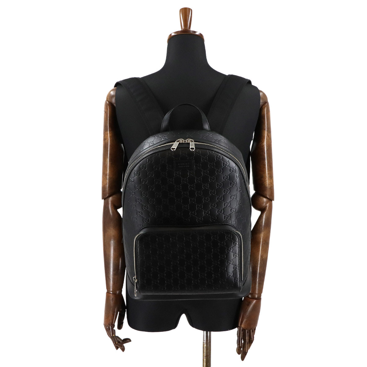 Guccissima Backpack Leather Black 406370 Purse