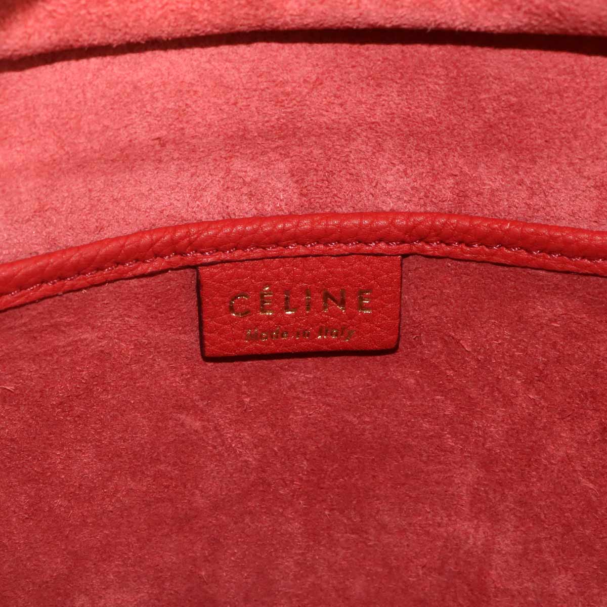 Luggage Nano Shopper Hand Shoulder Bag Leather Red 168243