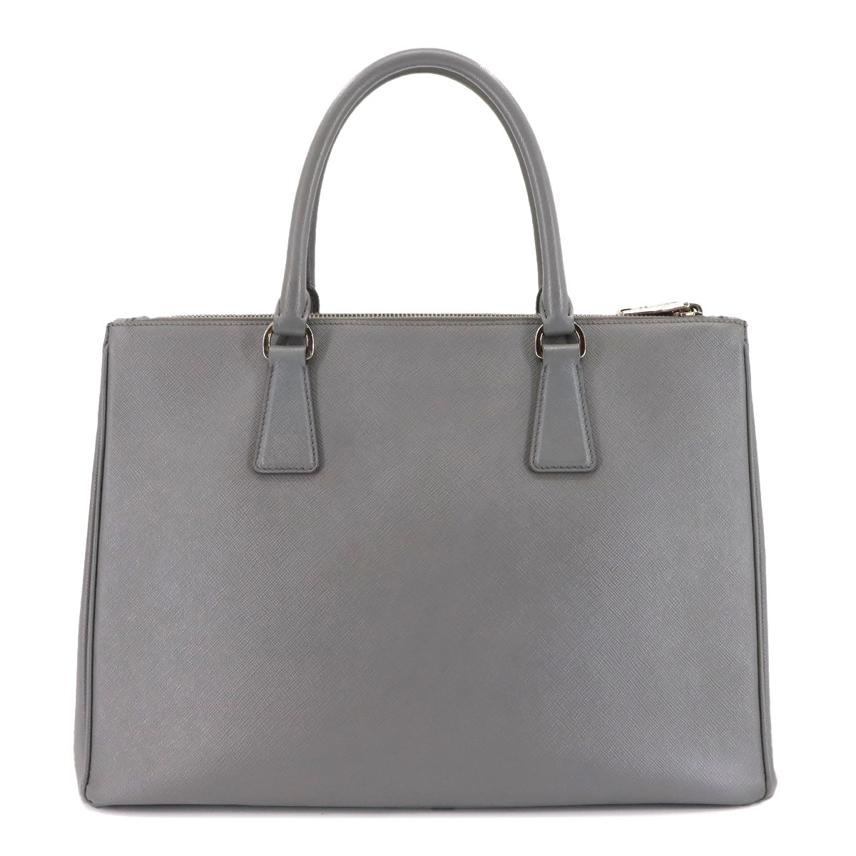 Galleria Large Hand Shoulder Bag Saffiano Leather Gray 1BA274