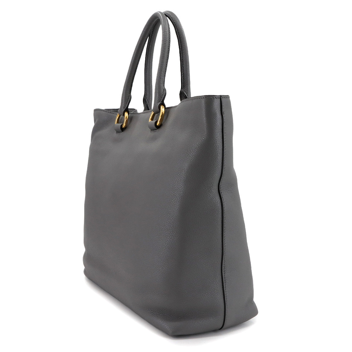 2way Tote Shoulder Bag Leather Marmo Gray 1BG865 Purse