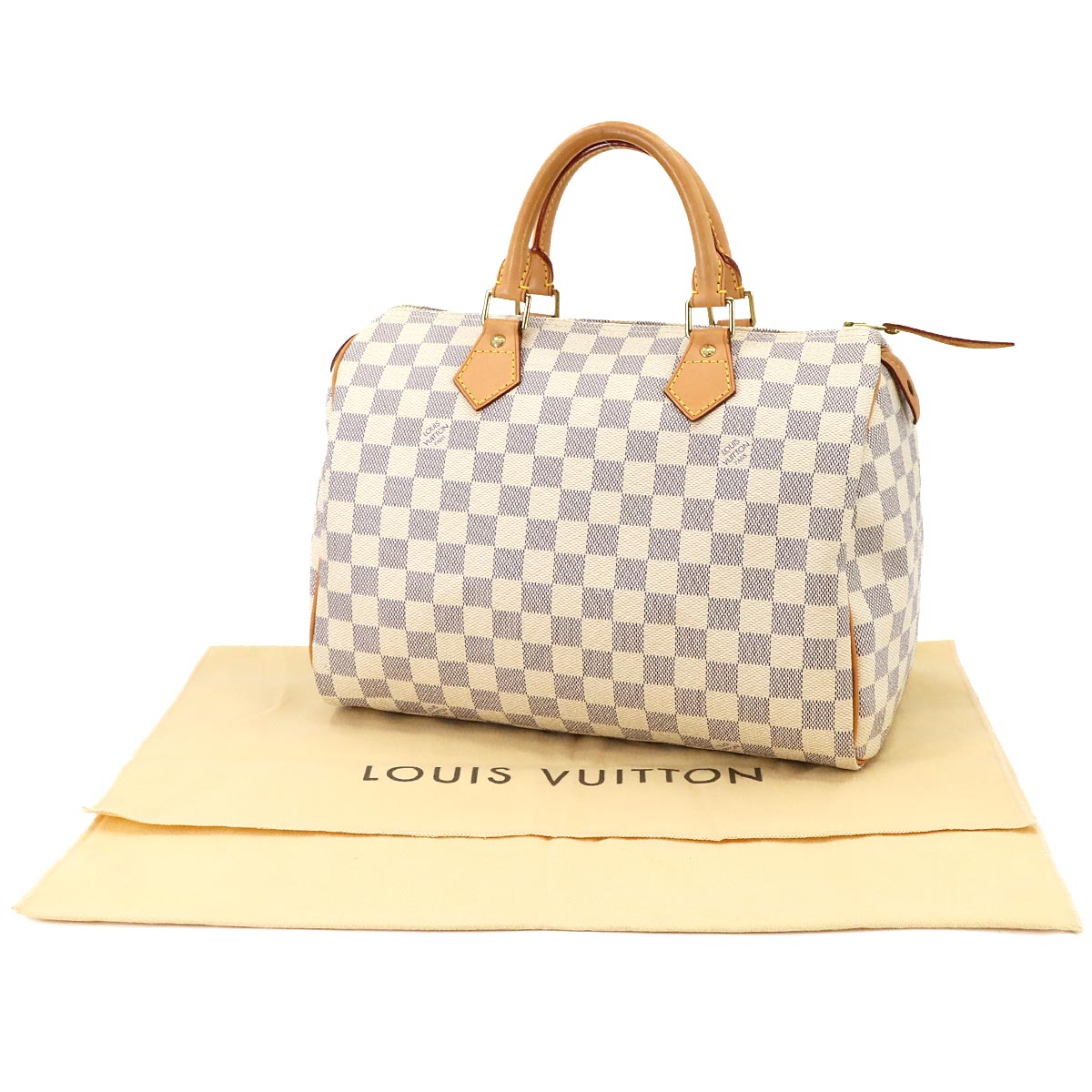 Damier Azur Speedy 30 Hand Bag white N41533 Purse