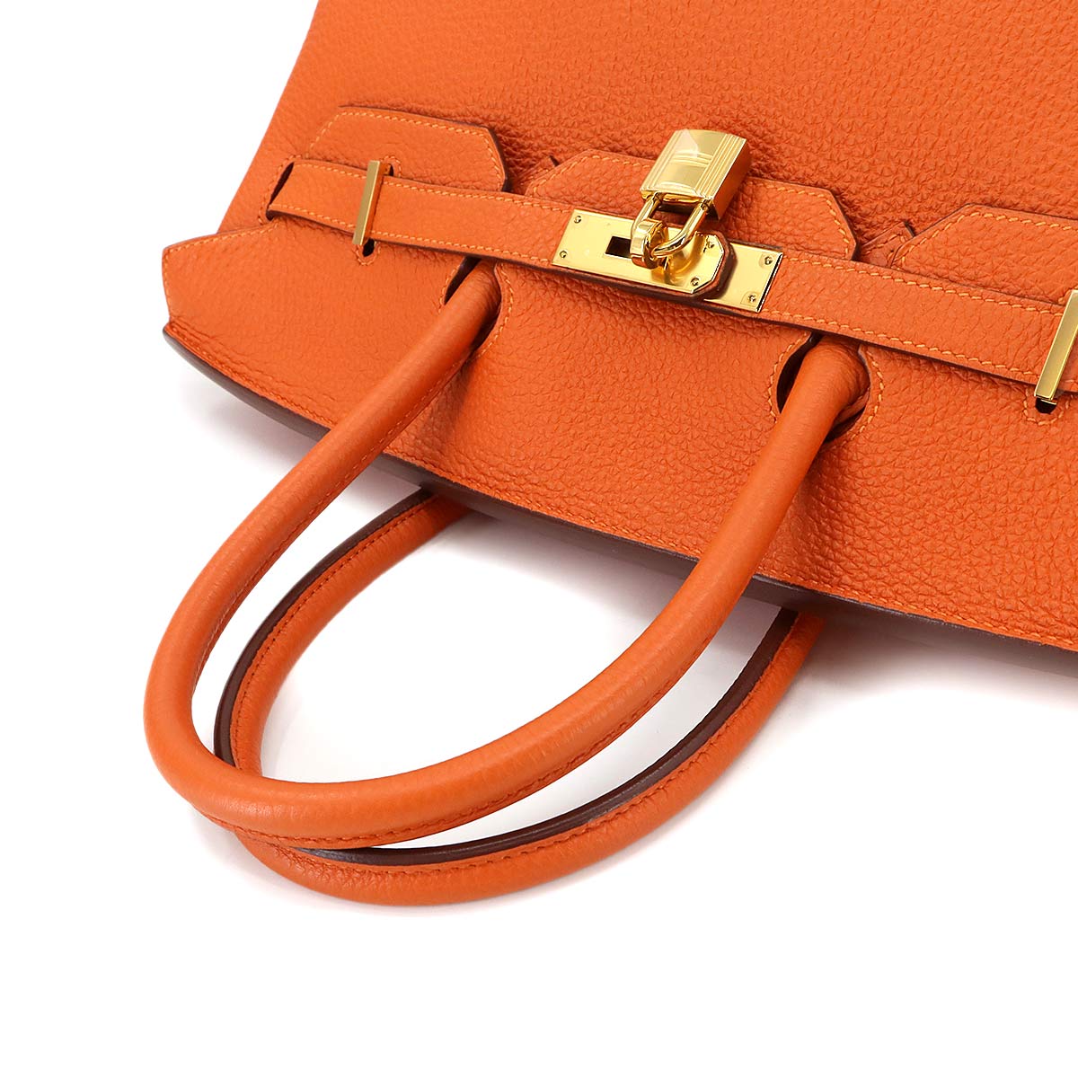 Birkin 35 Hand Bag Togo Orange Purse