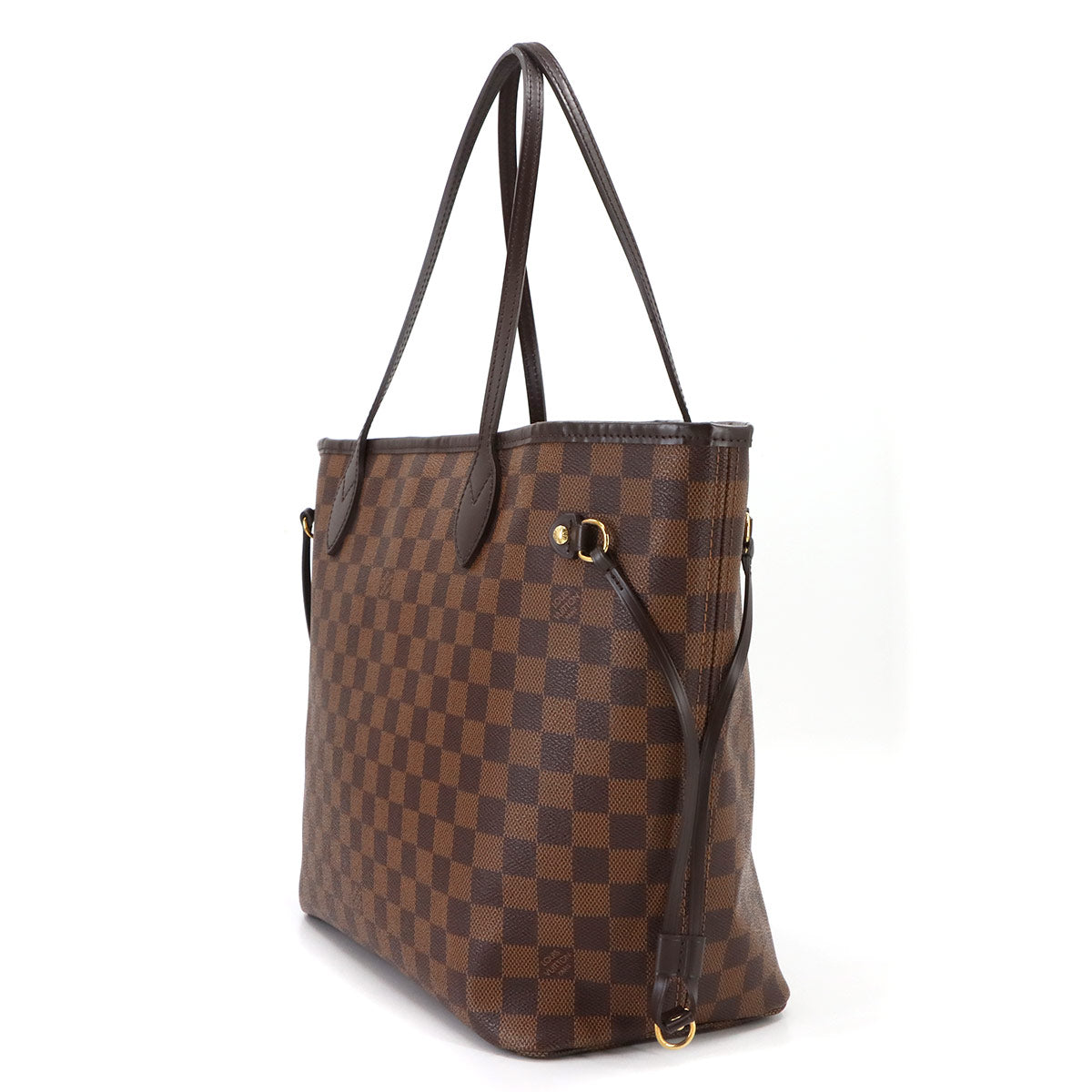 Damier Neverfull MM Tote Bag Ebene Cerise N41358 Purse