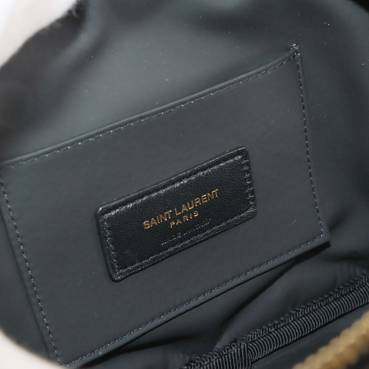 Pouch Leather Black 669937 Purse
