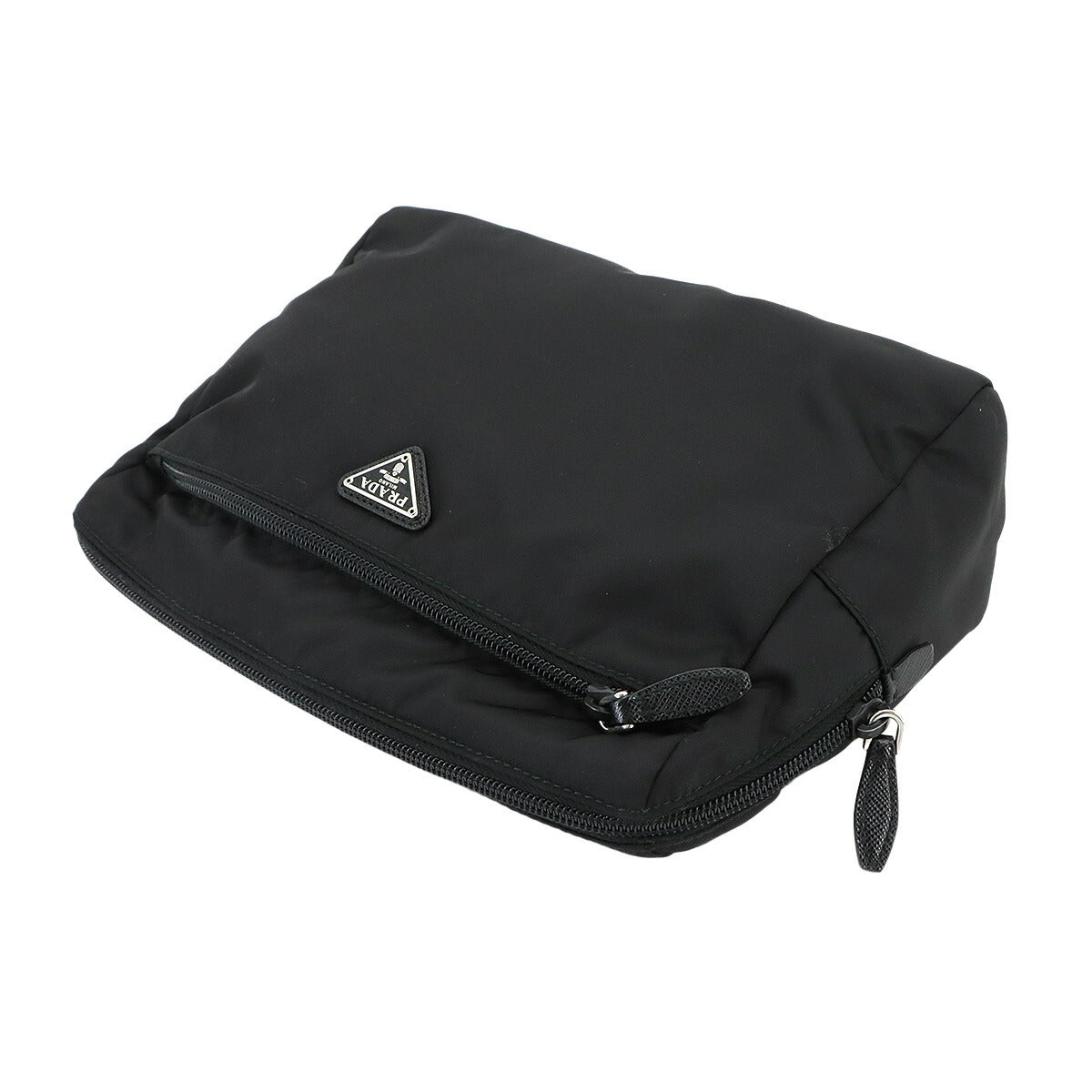 Pouch Nylon Black Purse Triangle Logo