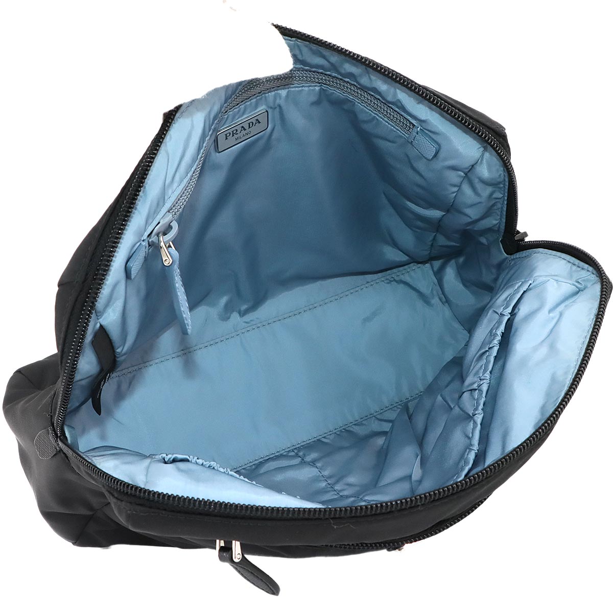 Pouch Nylon Black Purse Triangle Logo