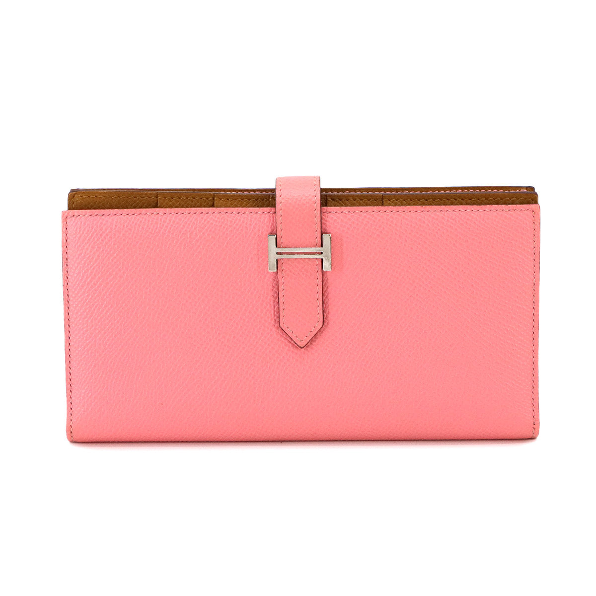 Bearn Souffle Long Wallet Epsom Rose confetti Sesami