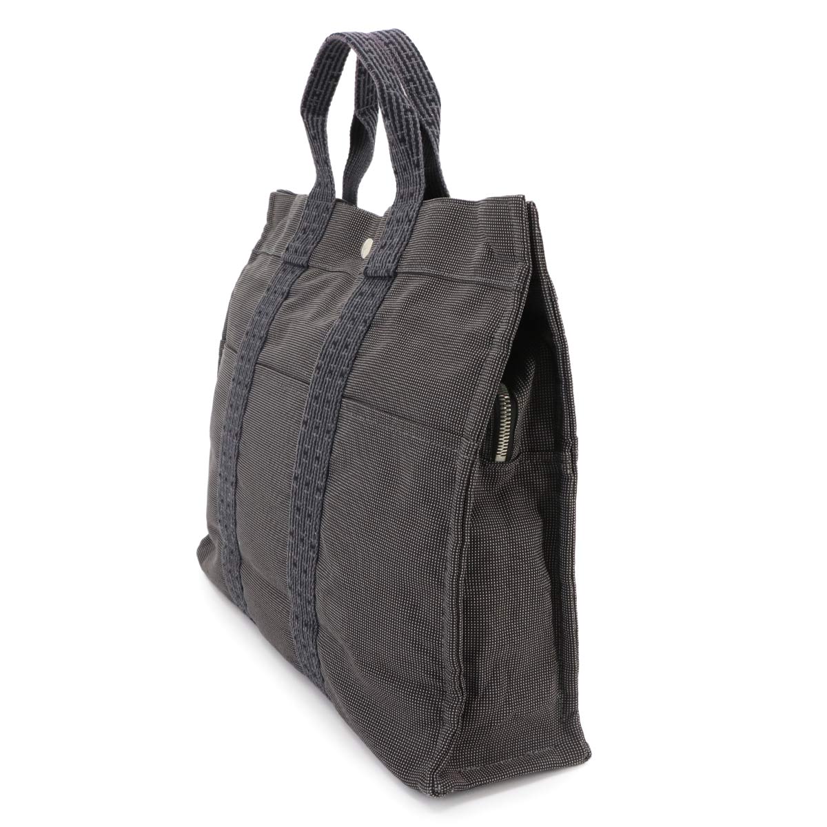 Herline Tote MM Bag Canvas Gray Unisex Purse