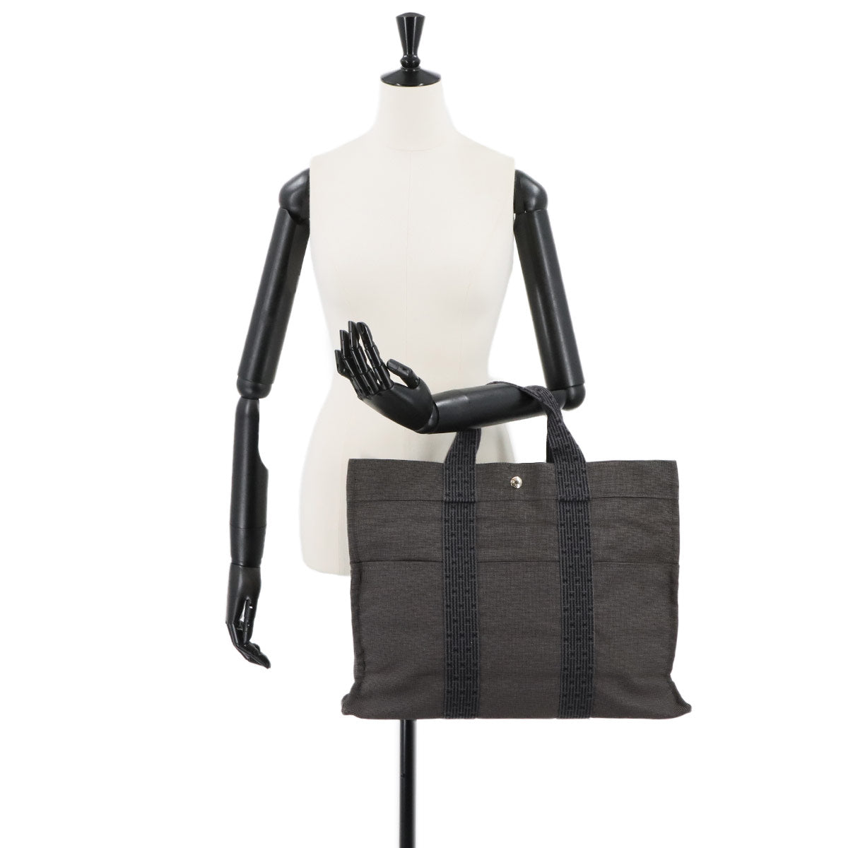 Herline Tote MM Bag Canvas Gray Unisex Purse