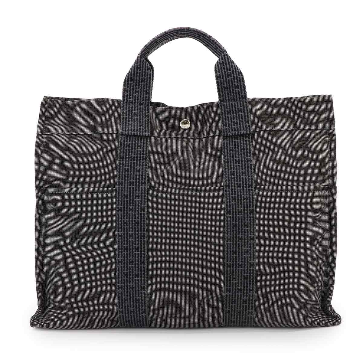 Herline Tote MM Bag Canvas Gray Unisex Purse