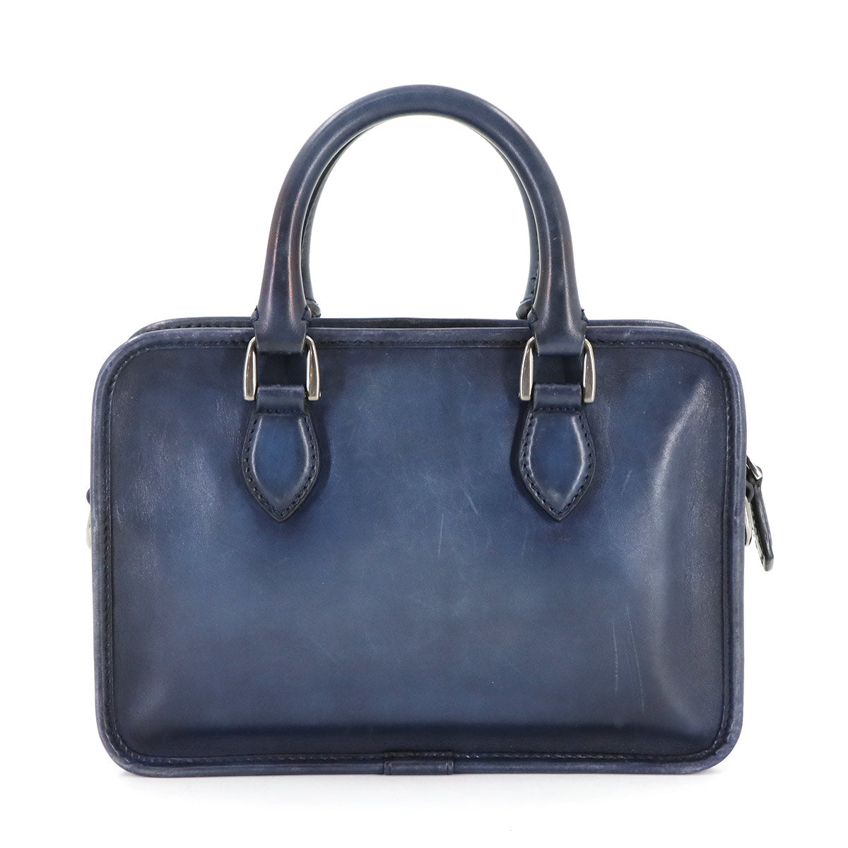 Unjour Gulliver 2way Hand Bag Venezia Leather Navy Purse