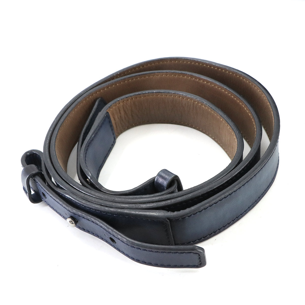 Unjour Gulliver 2way Hand Bag Venezia Leather Navy Purse