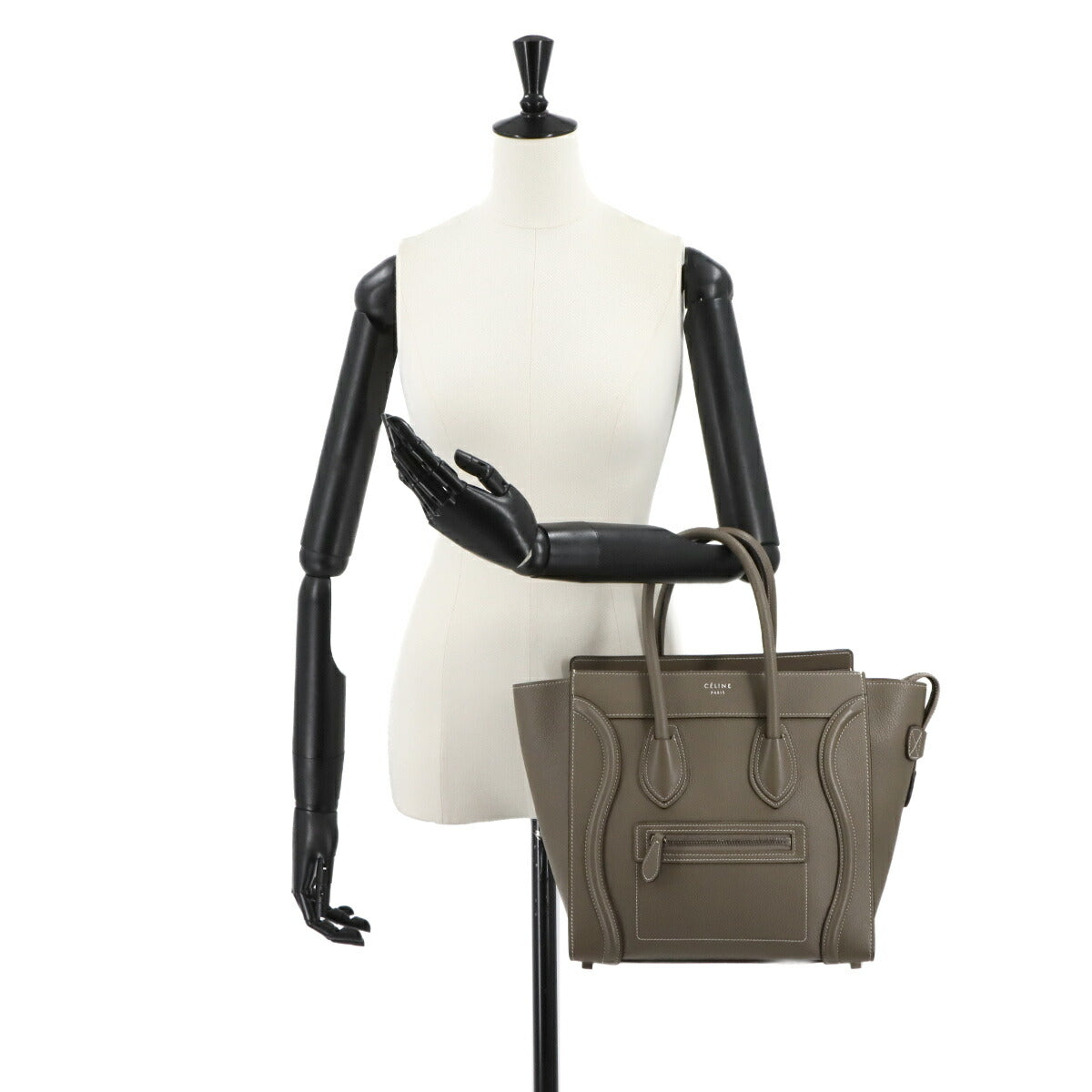 Luggage Micro Shopper Hand Bag Leather Souris 167793 Purse