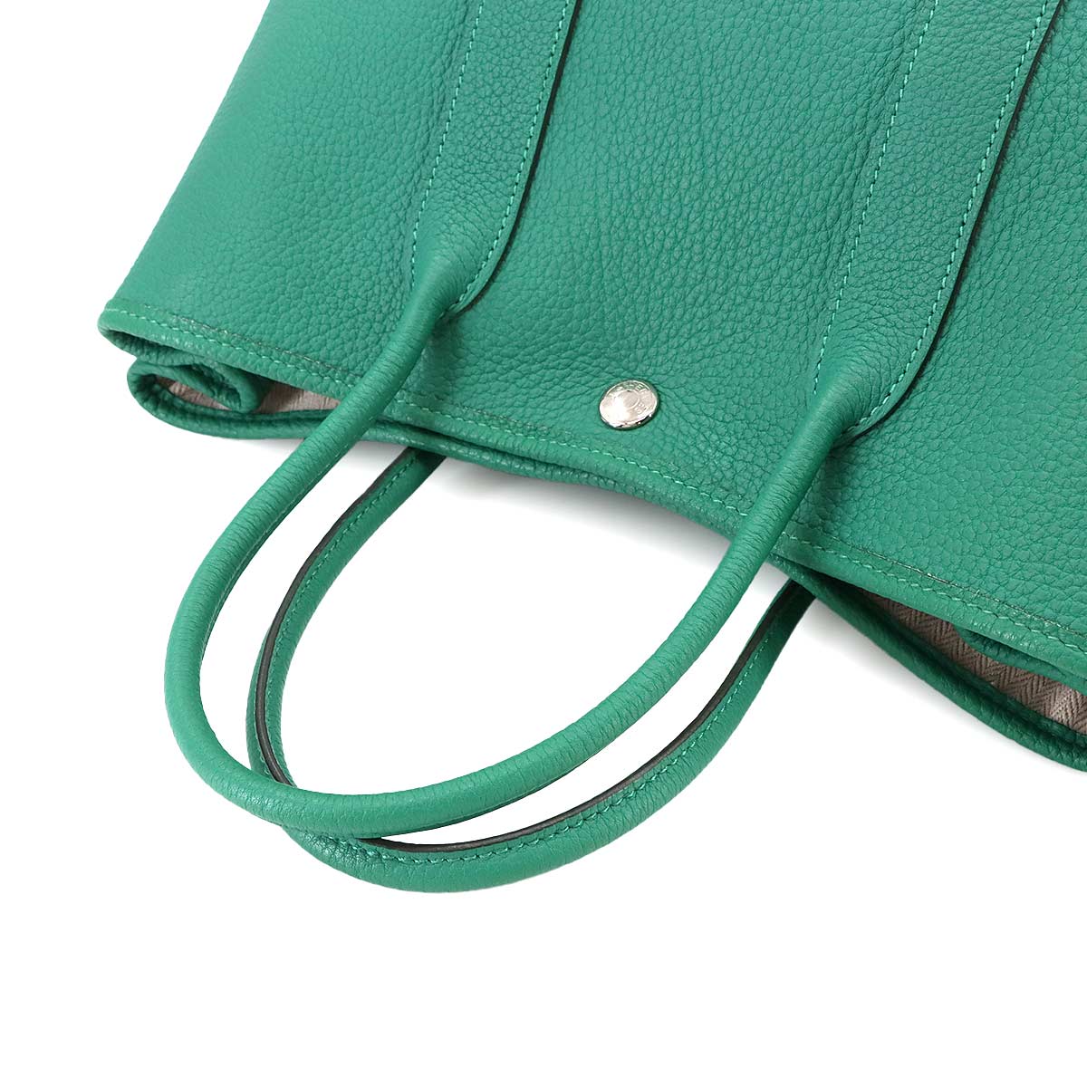 Garden Party TPM Tote Bag Leather Negonda Vert Verone Purse